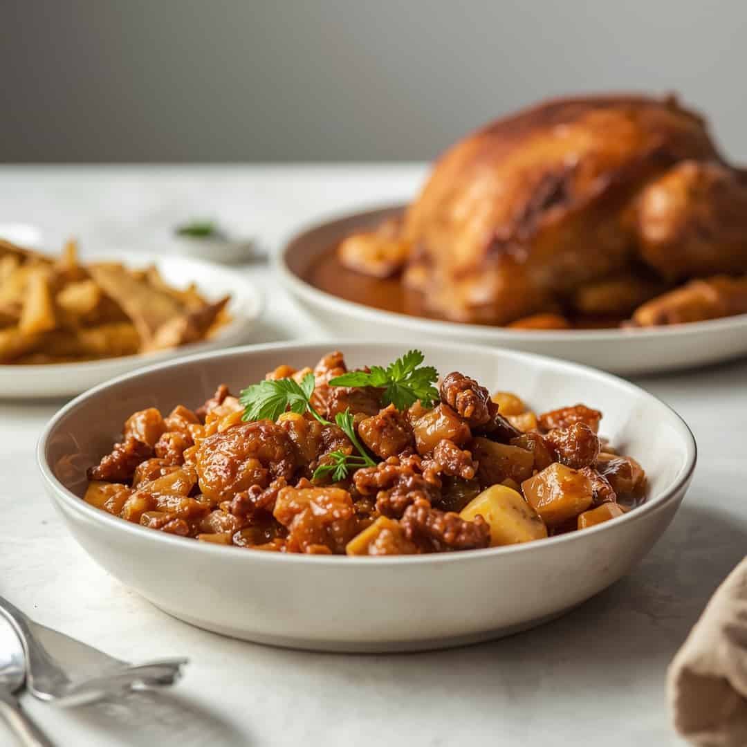 Amish Thanksgiving Must-Have - beautifully cooked texture with balanced colors and appetizing finish with cracked black pepper and olive oil