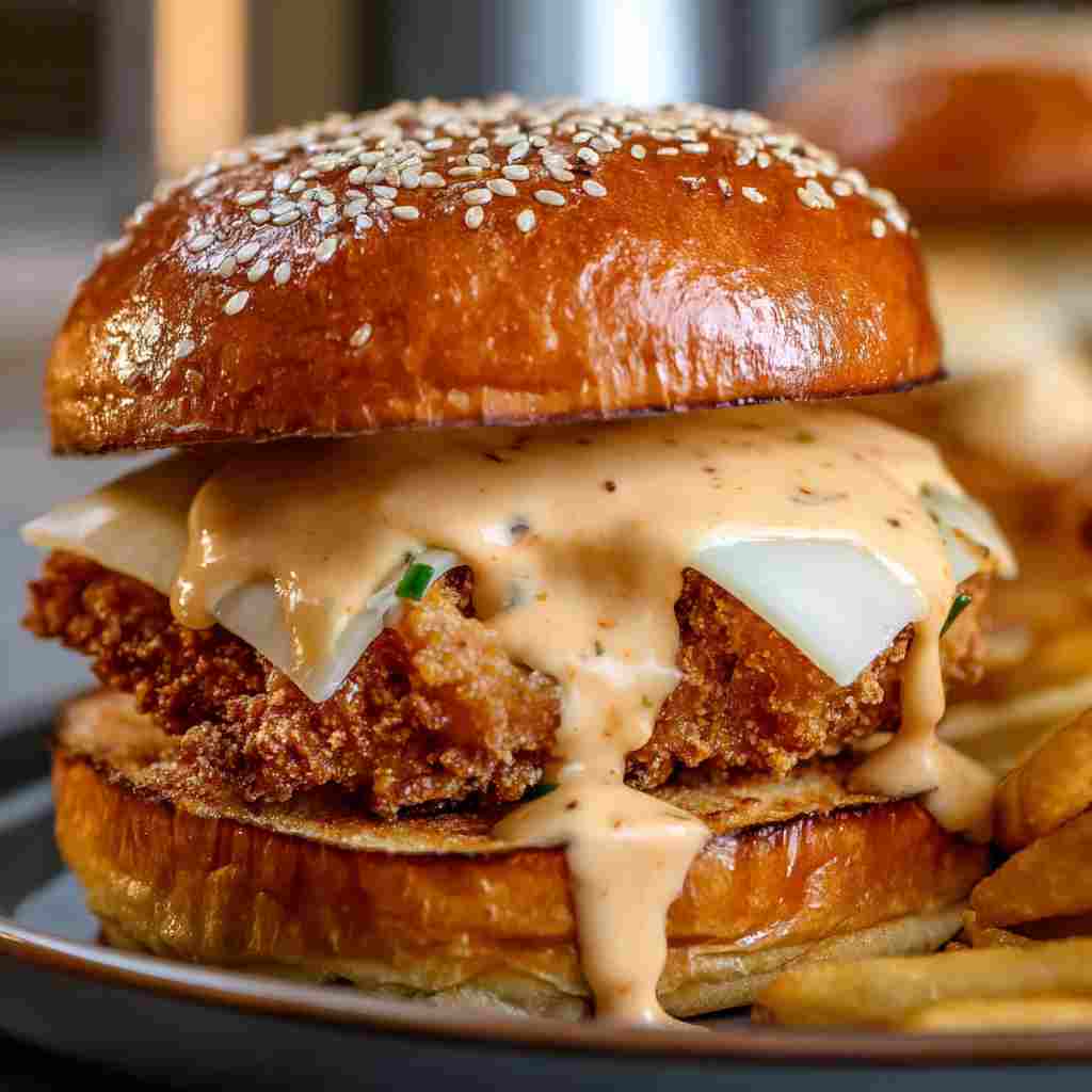 Bang Bang Chicken Sliders - tender with chopped chives and lemon slices