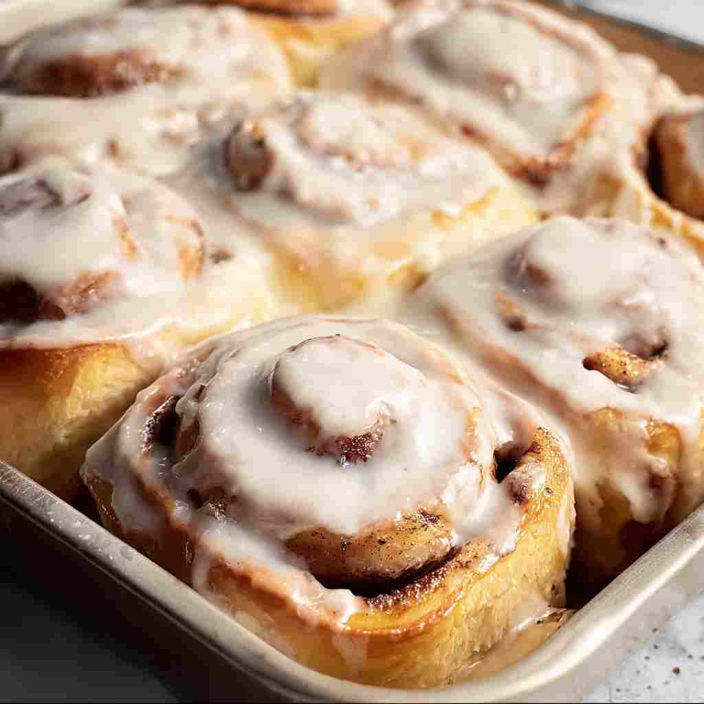 BEST Homemade Cinnamon Rolls - seasoned crunchy edges with vibrant dipping sauce with fresh cilantro leaves and sliced jalapeños