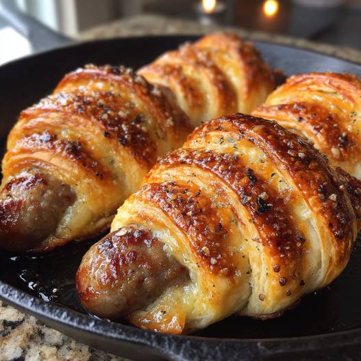 Breakfast Pigs in a Blanket - tender with fresh seasonal herbs