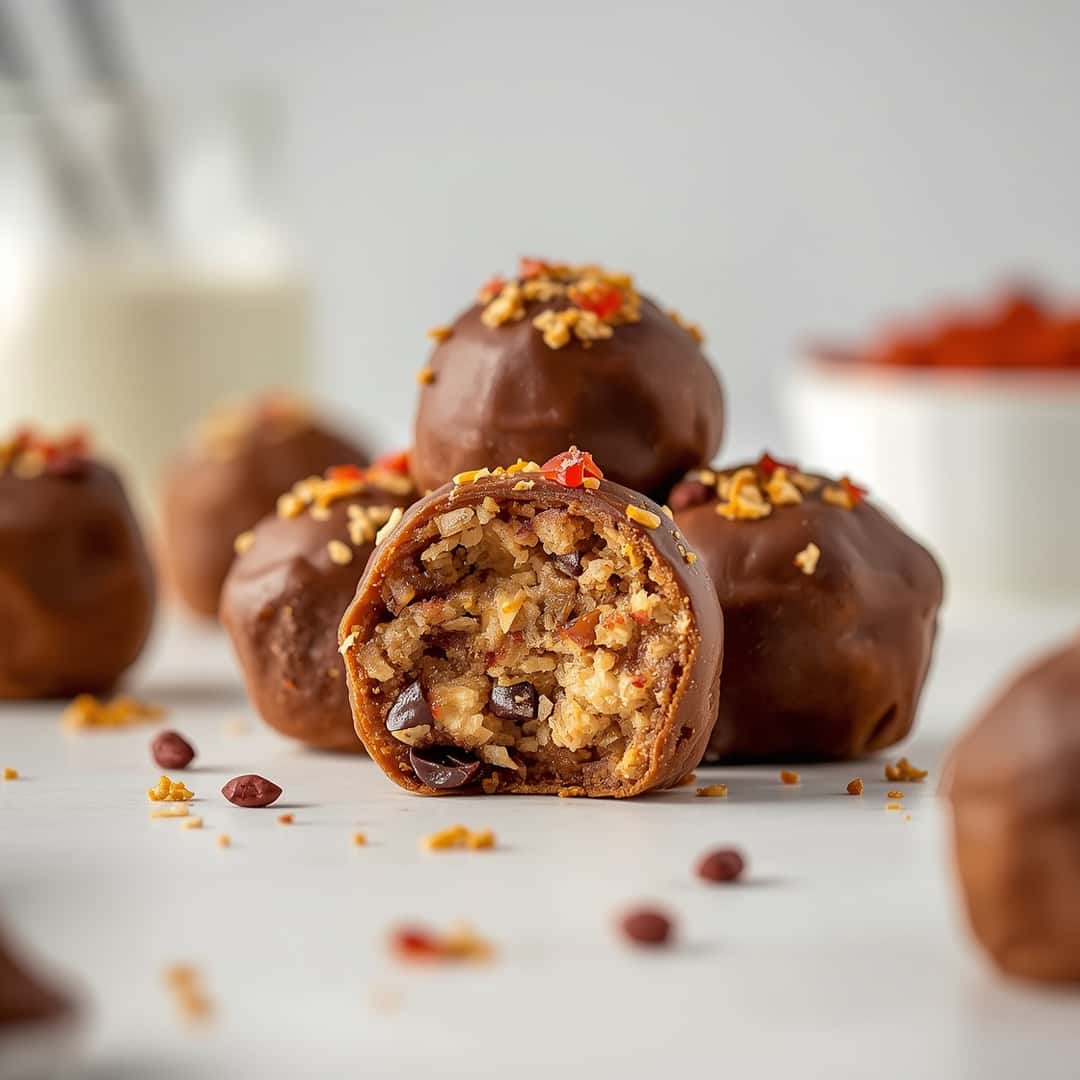 Butterfinger Balls Recipe - homemade dish showcasing wholesome fresh ingredients with microgreens and lemon zest