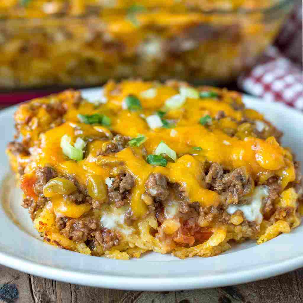 Cattle Drive Casserole Recipe - beautifully cooked texture with balanced colors and appetizing finish with cracked black pepper and olive oil