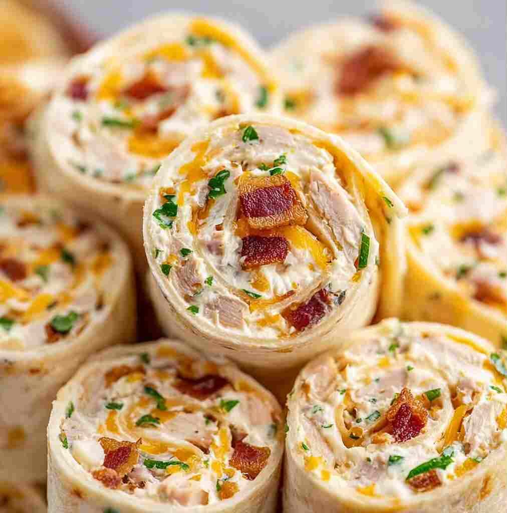 Crack Chicken Pinwheels - succulent simmered chicken smothered in rich pan sauce with fresh rosemary sprigs and pan drippings