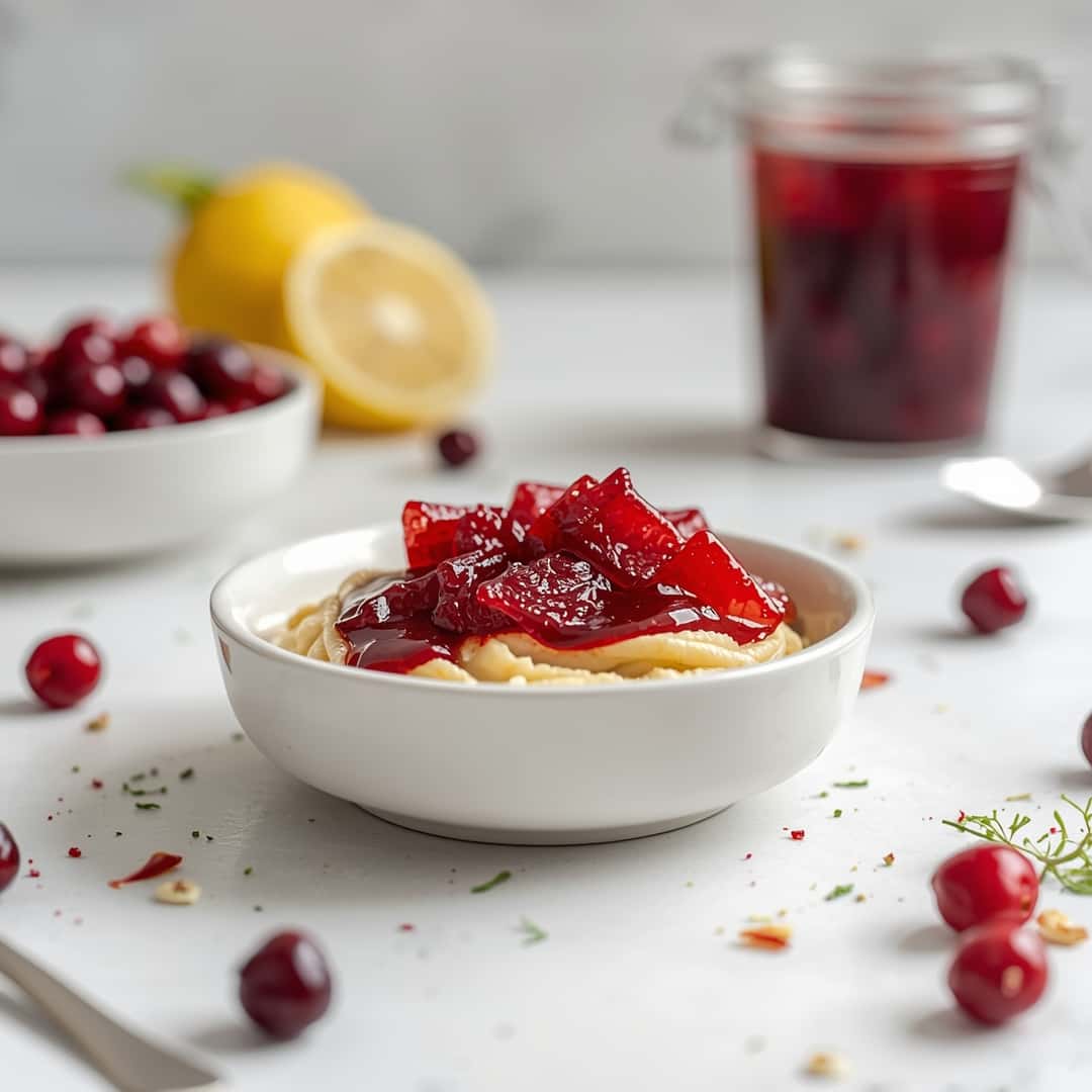 Cranberry Pepper Jelly Recipe - tender with fresh seasonal herbs