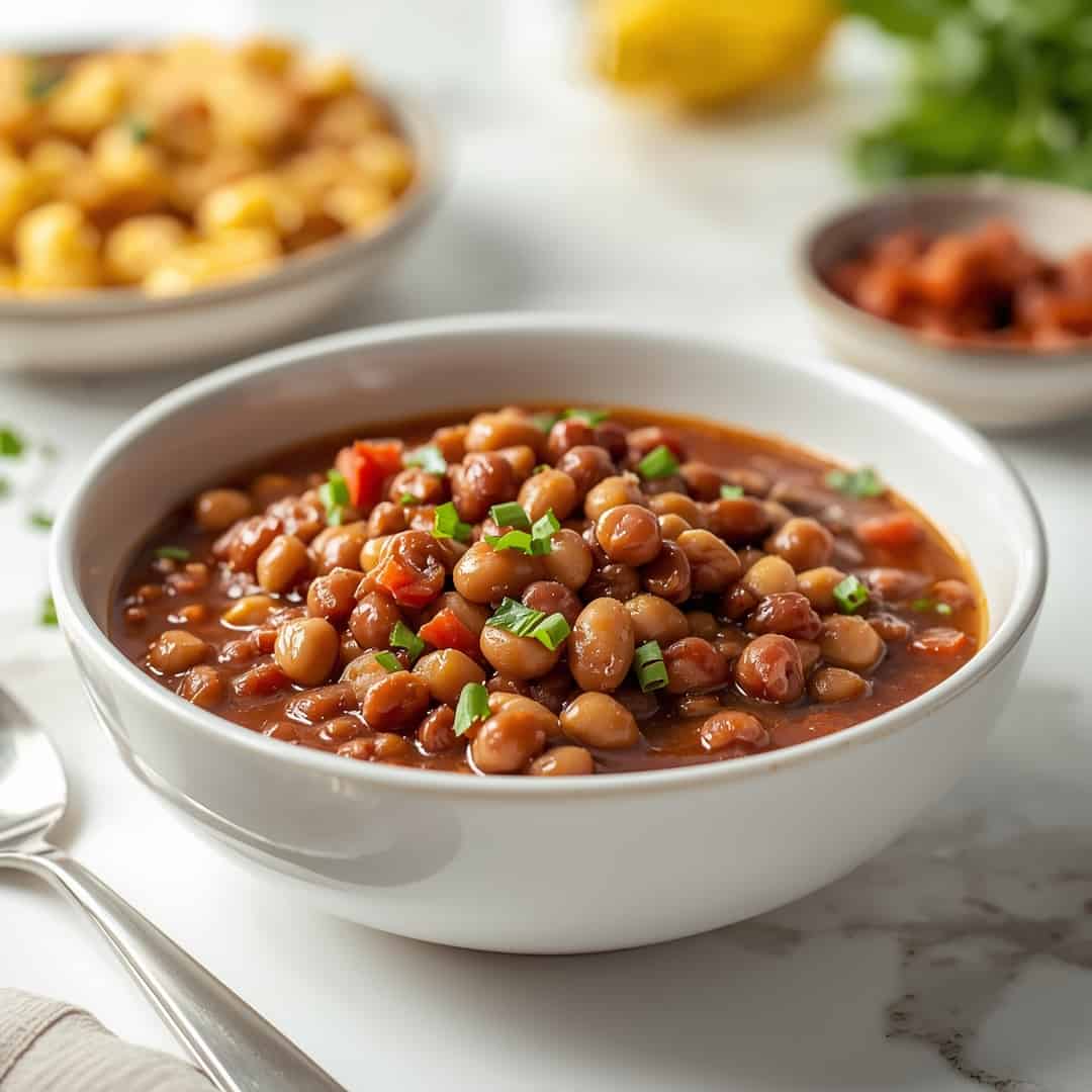 Crock pot black eyed peas - tender with fresh seasonal herbs