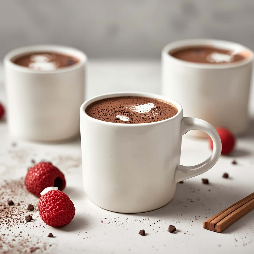 Cupid's Hot Chocolate Recipe - homemade dish showcasing wholesome fresh ingredients with microgreens and lemon zest