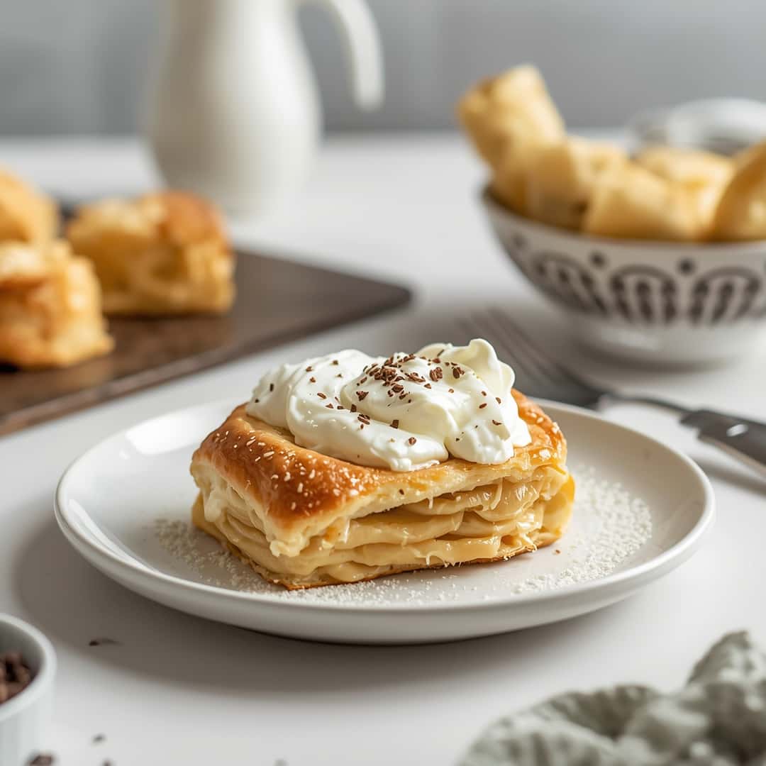 Easy Cream Cheese Danish - homemade dish showcasing wholesome fresh ingredients with microgreens and lemon zest
