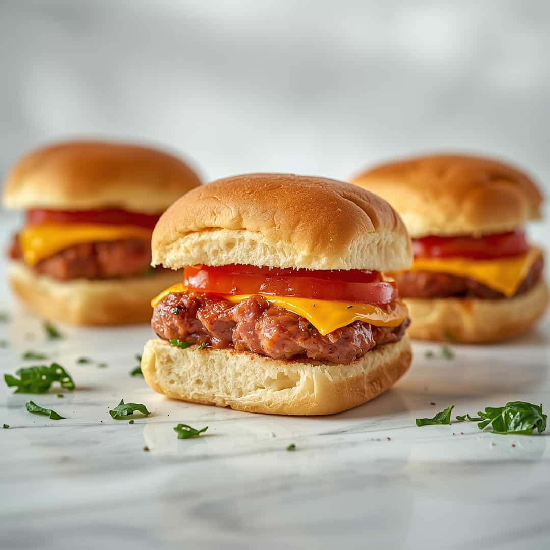 Family-Friendly Italian Grinder Sliders - homemade dish showcasing wholesome fresh ingredients with microgreens and lemon zest