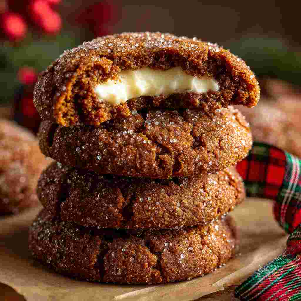 Gingerbread Cheesecake Cookies - tender with a light drizzle of sweet glaze