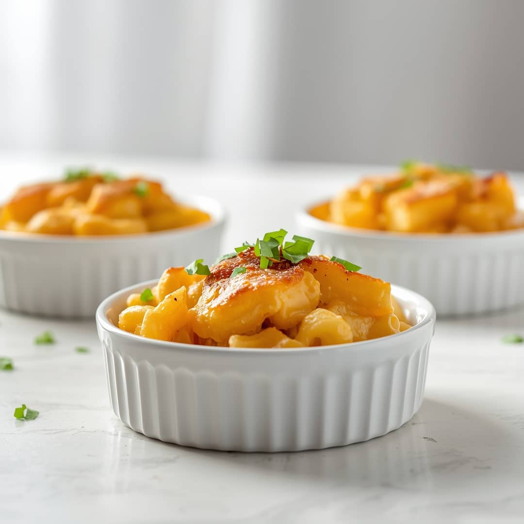 Gourmet Baked Mac and Cheese - tender with fresh seasonal herbs