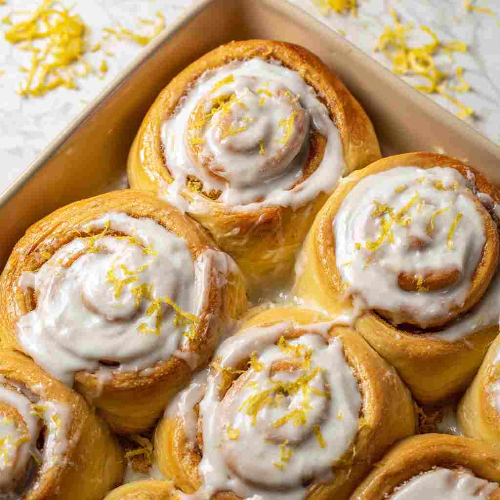 Homemade Lemon Rolls Recipe - seasoned crunchy edges with vibrant dipping sauce with fresh cilantro leaves and sliced jalapeños