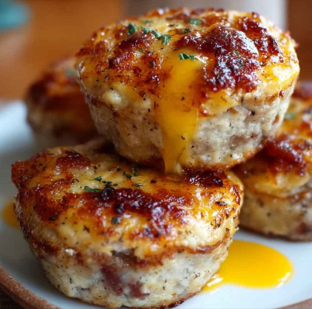 Homemade McGriddle Muffins Recipe - rich velvety layer with crisp golden edges with a delicate dusting of powdered sugar