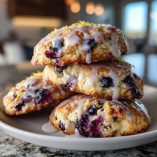 Lemon Blueberry Cookies - crackly top surface and decadent chocolate interior with flake sea salt crystals