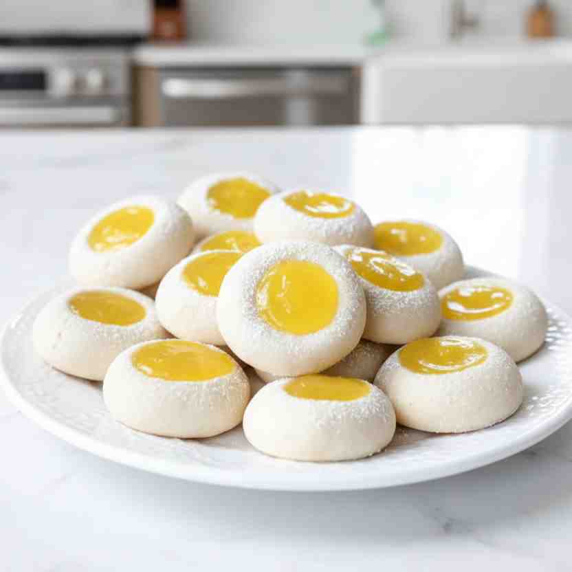 Lemon Curd Cookies - crackly top surface and decadent chocolate interior with flake sea salt crystals