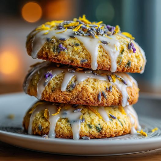Lemon Lavender Cookies - delicate melt-in-your-mouth crumb with colorful sprinkles