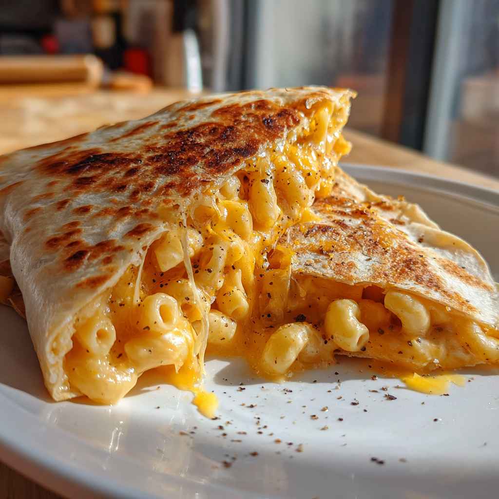 Mac and Cheese Quesadillas - tender with fresh seasonal herbs