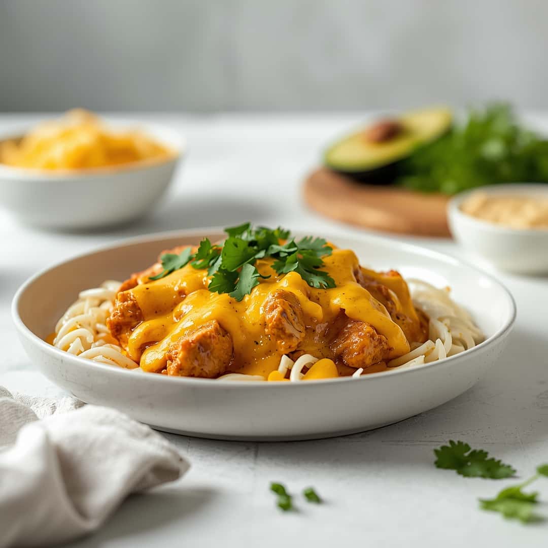 Mexican Chicken Cheese Sauce Recipe - crispy golden skin with aromatic herb seasoning with fresh thyme leaves and roasted garlic cloves