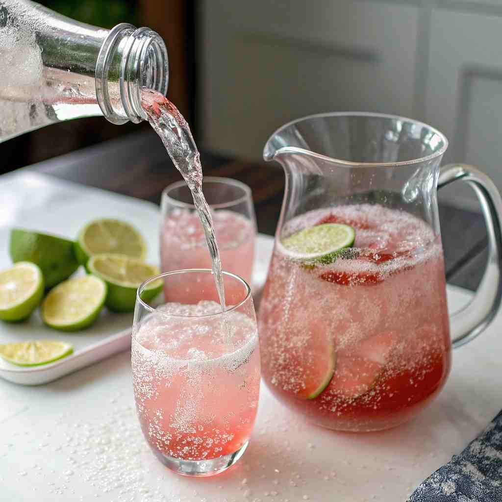 Non-Alcoholic Margarita Mocktails - smooth creamy blended texture with rich froth with a festive straw and lime wedge