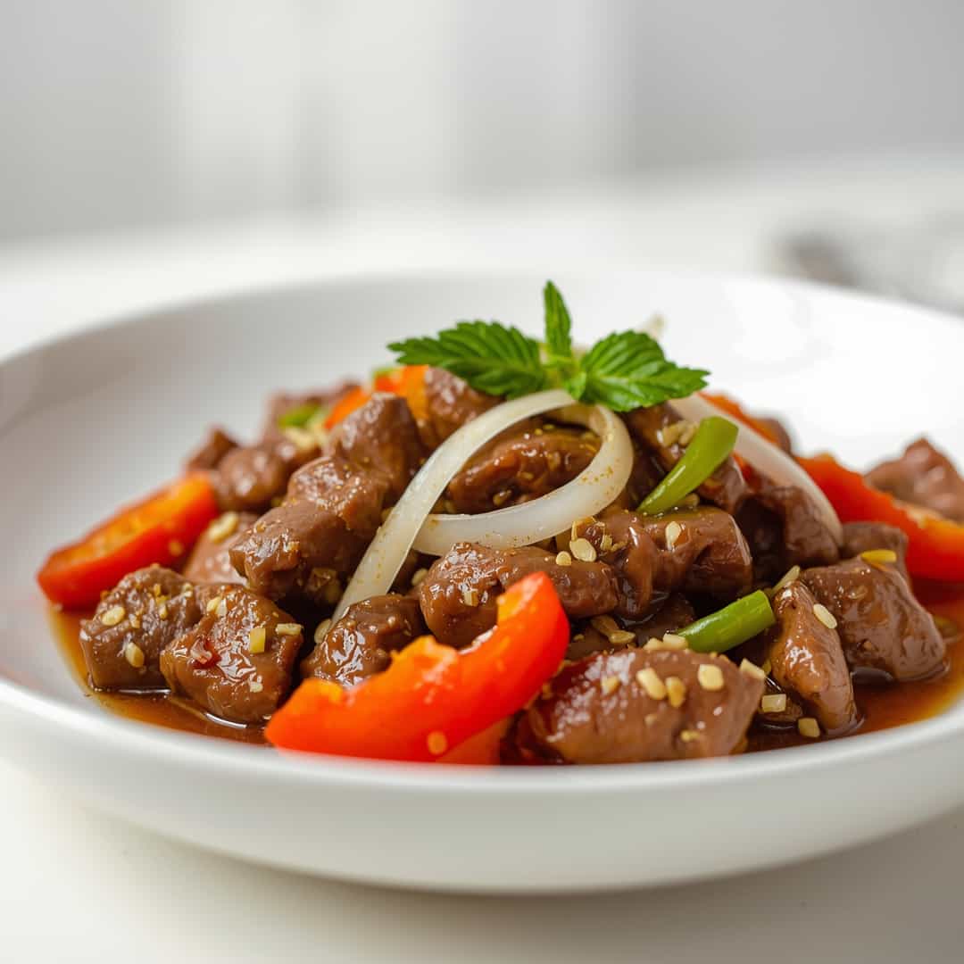 Pepper Steak Bell Peppers Onion - frosted condensation with a delicate sugared rim and berry skewer