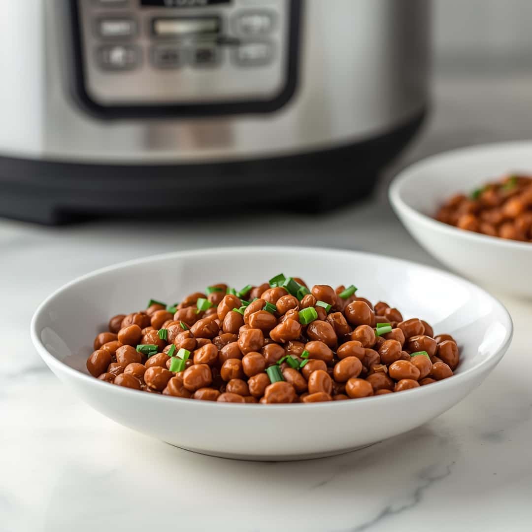 Slow cooker black eyed peas recipe - beautifully cooked texture with balanced colors and appetizing finish with cracked black pepper and olive oil