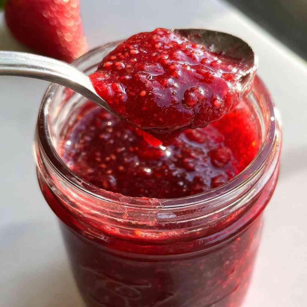 Slow Cooker Strawberry Butter - tender with fresh seasonal herbs
