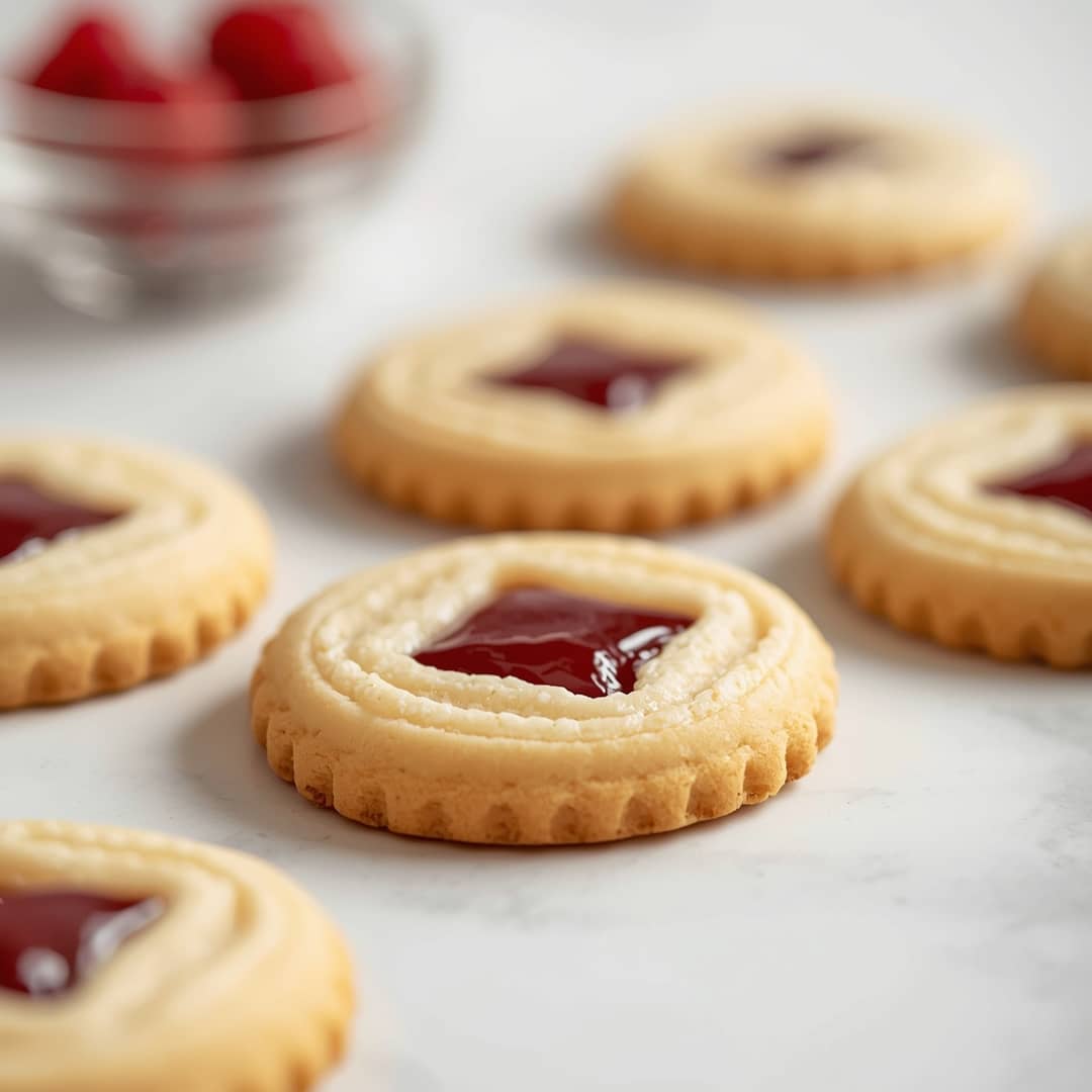 Soft Sweet Linzer Cookies - crackly top surface and decadent chocolate interior with flake sea salt crystals