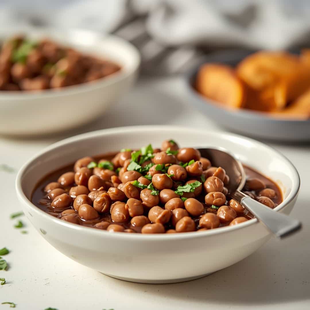 Southern crockpot black eyed peas - tender with fresh seasonal herbs