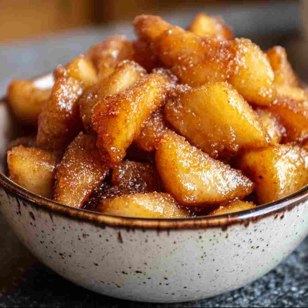 Southern Fried Apples Recipe - tender with fresh seasonal herbs