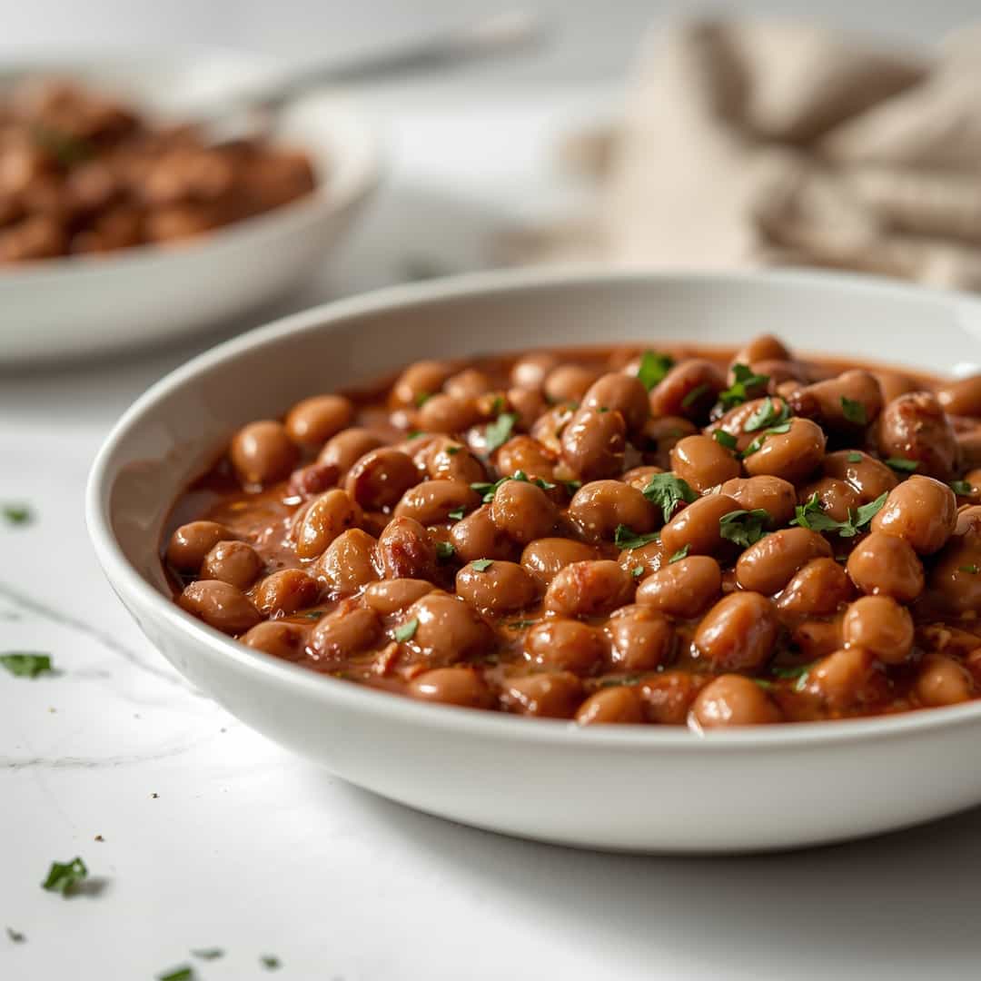 Spicy slow cooker black eyed peas - tender with fresh seasonal herbs