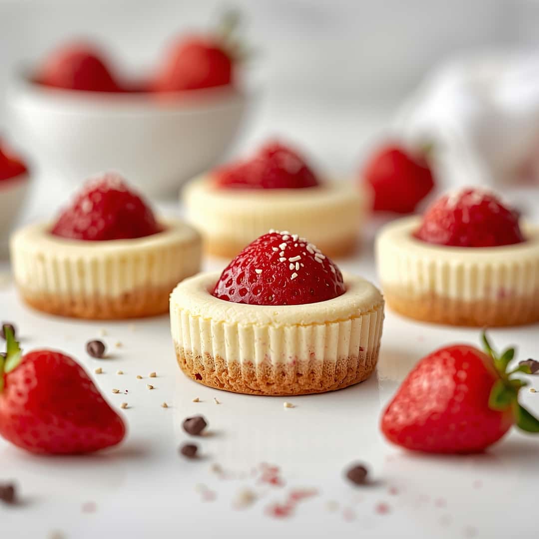 Strawberry Cheesecake Cookies - moist with a dollop of whipped topping