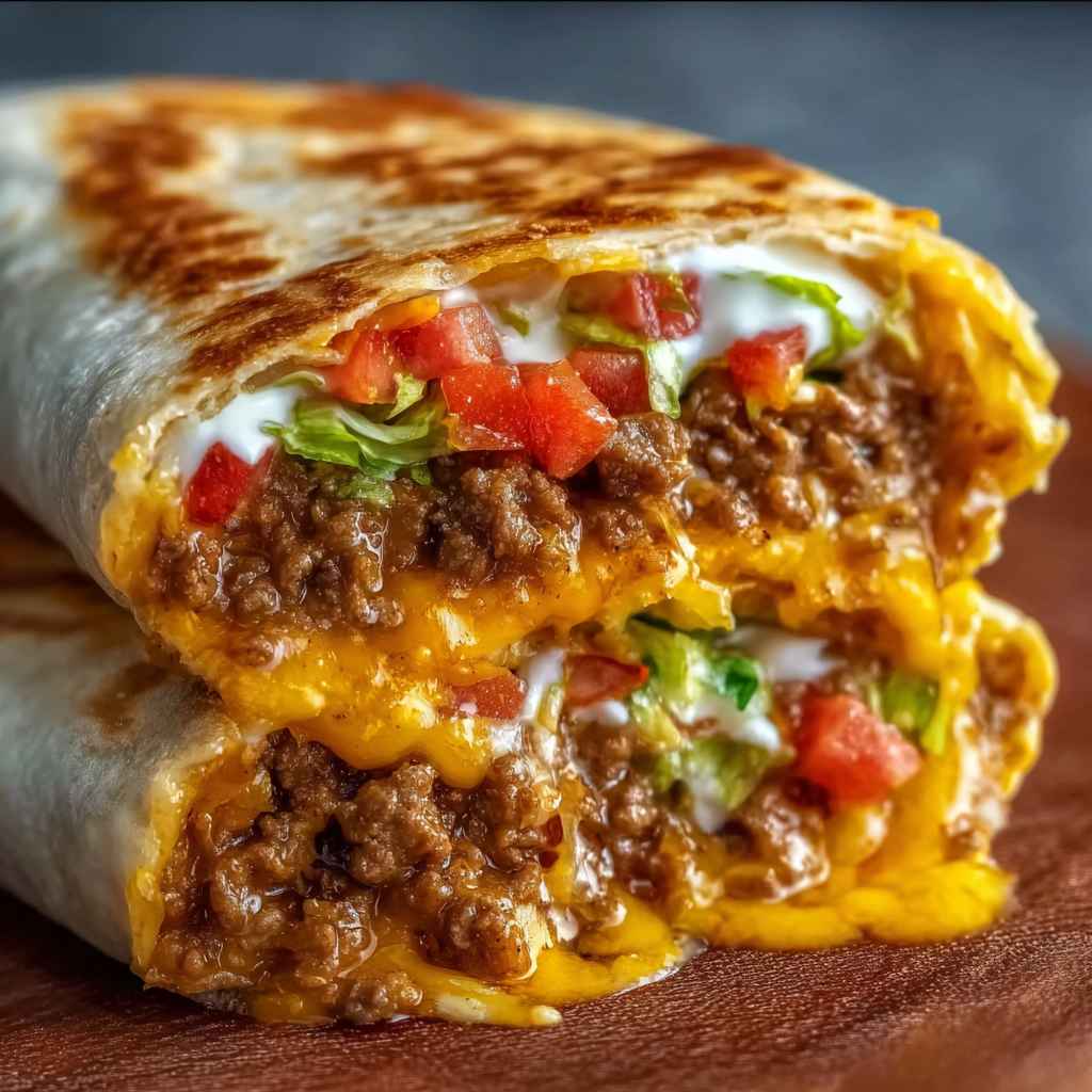 Taco Bell Taco Melts - homemade dish showcasing wholesome fresh ingredients with microgreens and lemon zest