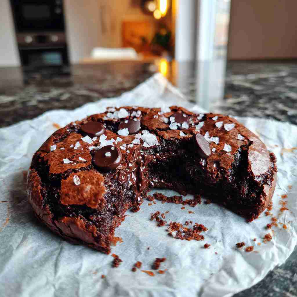 The Best Fudgy Chewy Browkies (Brookies) - homemade dish showcasing wholesome fresh ingredients with microgreens and lemon zest