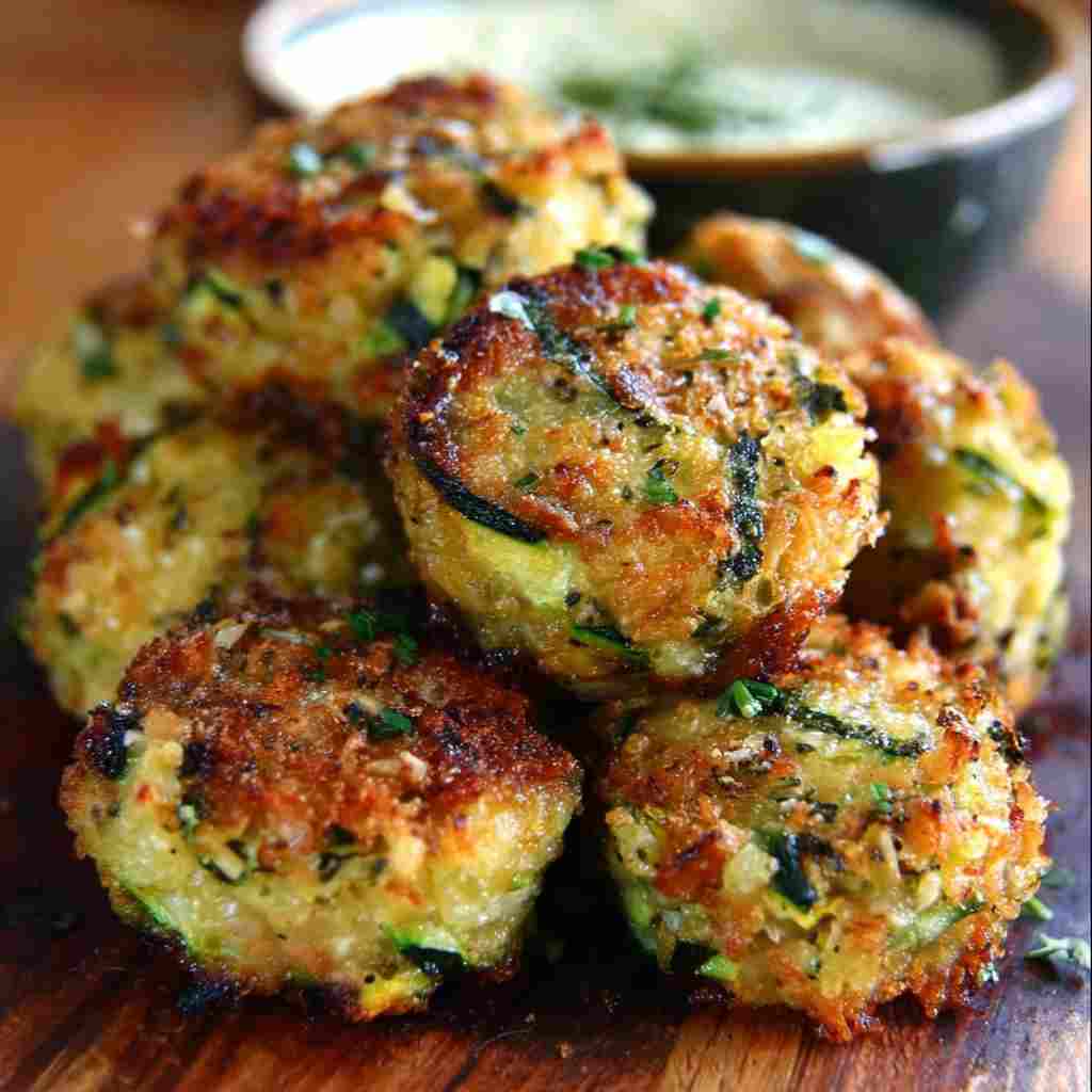 Zucchini Garlic Bites - crackly top surface and decadent chocolate interior with flake sea salt crystals
